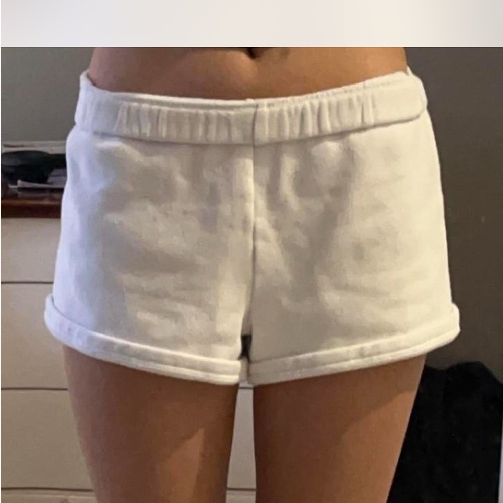 TNA White Sweatshorts Relaxed Fit Elastic Waistband